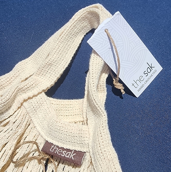 THE SAK Shana Rainbow Wood Beaded Hand Crochet Sandals & Bag Size 6 Boho Thong - Picture 12 of 16